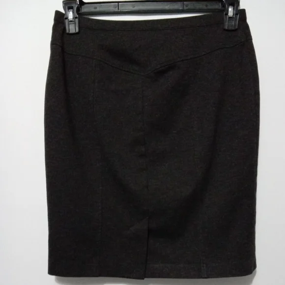 Ellen Tracy Dark Charcoal Grey Pencil Skirt - Women's Size Medium - Picture 3 of 7